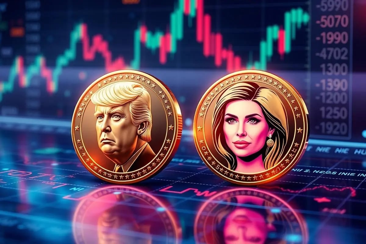 Bitcoin lao dốc, gia đình Trump, tài sản Trump, tiền số, memecoin TRUMP, World Liberty Financial, Trump Media