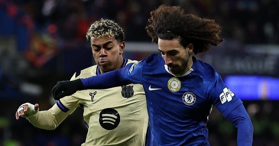 Yamal bị khóa chặt, Chelsea vs Barcelona, Cucurella, Champions League