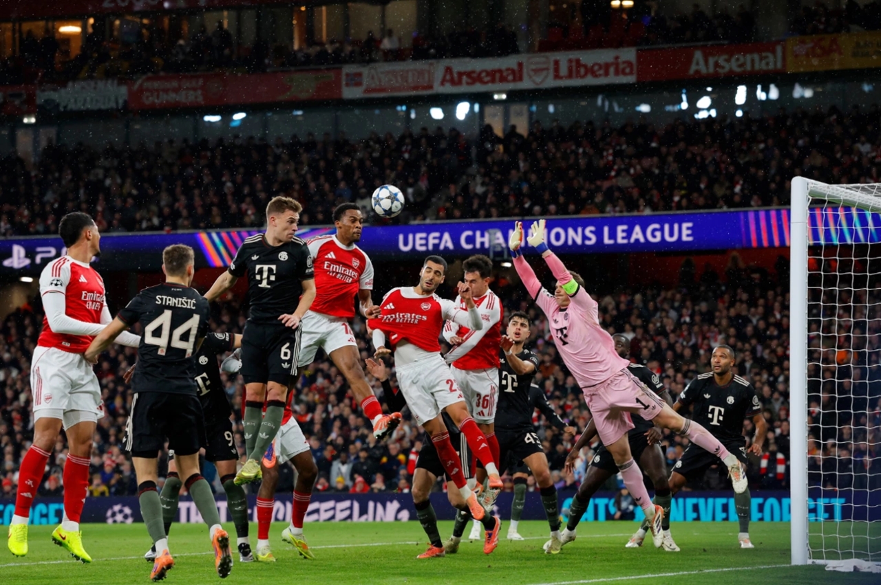 Arsenal, Bayern, Champions League, chiến thắng Arsenal, Gabriel Martinelli, Noni Madueke, Jurriën Timber