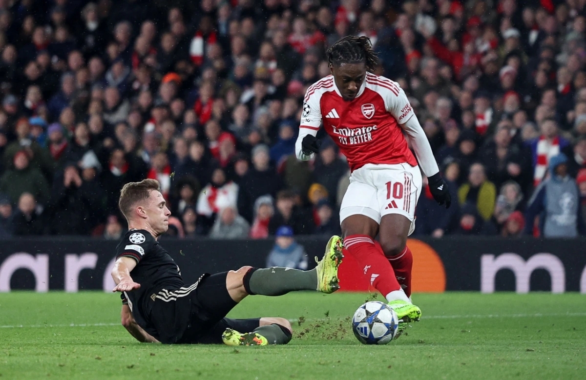 Arsenal, Bayern, Champions League, chiến thắng Arsenal, Gabriel Martinelli, Noni Madueke, Jurriën Timber