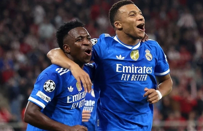 Mbappe, Real Madrid, Champions League, kỷ lục Mbappe, hat-trick Mbappe, Olympiacos vs Real