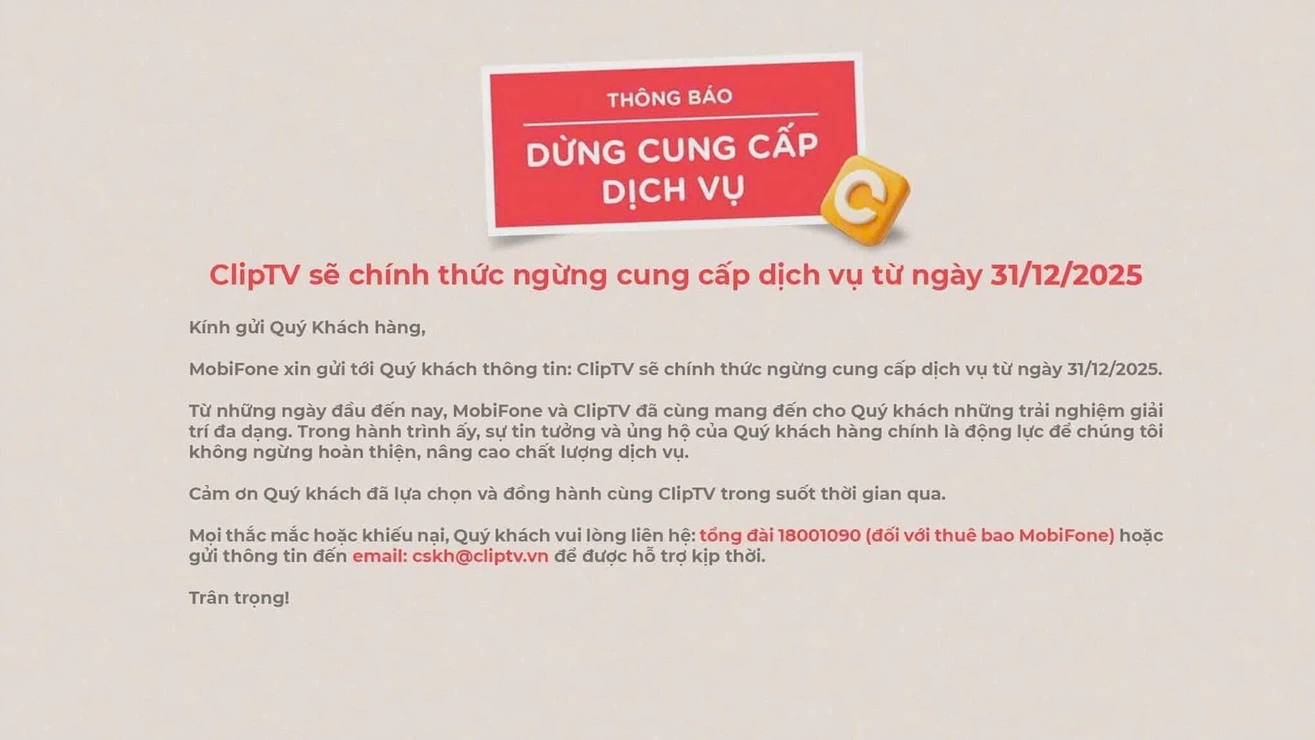 Clip TV đóng cửa, Clip TV ngừng hoạt động, Truyền hình OTT, MobiFone, thị trường truyền hình trả tiền