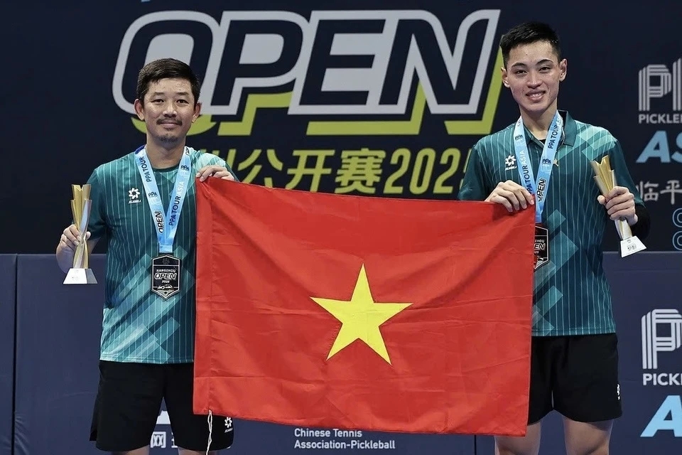 pickleball Việt Nam, Minh Quân Vinh Hiển, PPA Tour Asia, Hangzhou Open 2025, vô địch đôi nam, Lý Hoàng Nam