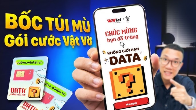 Gói 4G giá siêu rẻ của Wintel có bốc túi mù may mắn lần đầu tại Việt Nam