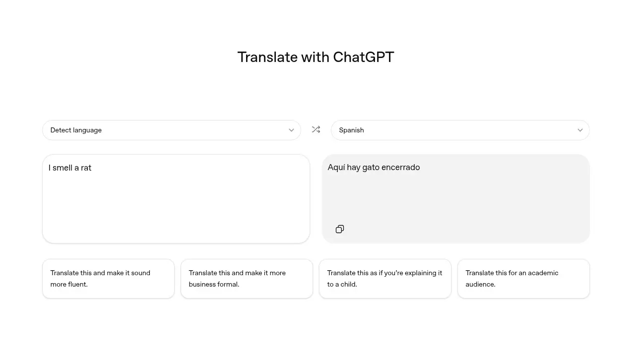 ChatGPT Translate vs Google Translate