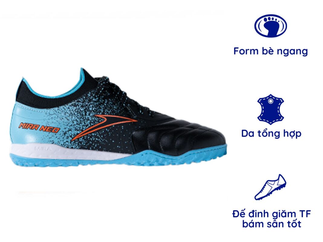 Giày Mira Neo TF: Đôi giày sân cỏ nhân tạo dễ mang, dễ đá