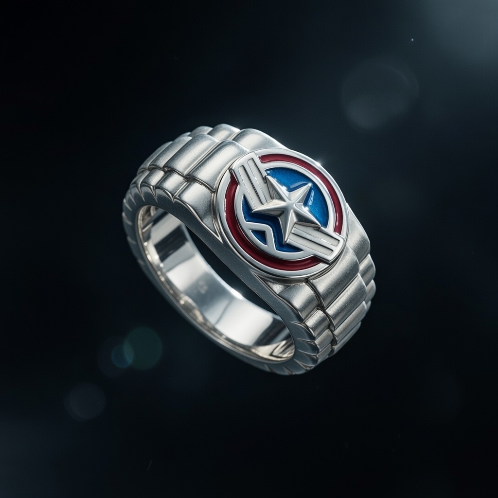 Nhẫn nam Bạc Marvel PNJ 0000W060036: Nhìn đơn giản mà giữ “chất” cho outfit của đàn ông