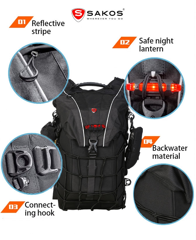 Đánh giá balo moto Sakos ODYSSEY: Tải theo cả ‘gia tài’ cho chuyến đi