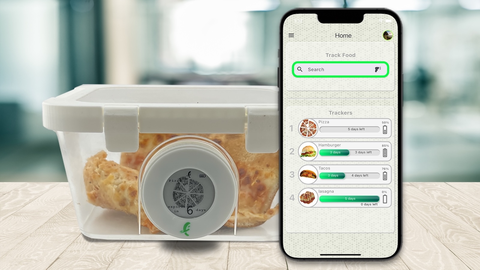 FoodTusker: Hộp đựng thức ăn biết báo trước khi thực phẩm hỏng 2 FoodTusker: Hộp đựng thức ăn biết báo trước khi thực phẩm hỏng