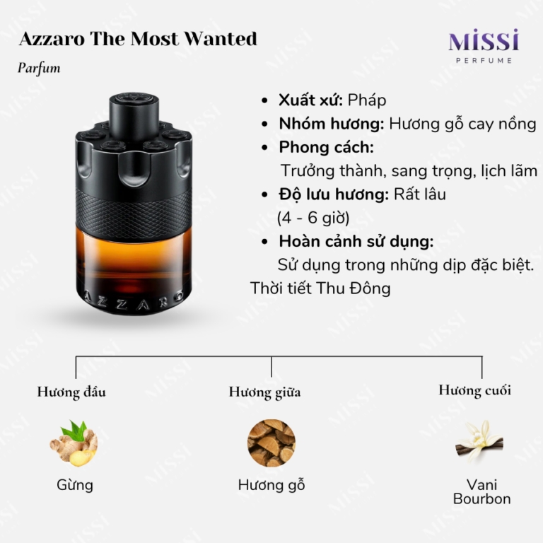 Review Azzaro The Most Wanted Parfum: Cho những buổi tối cần khí chất
