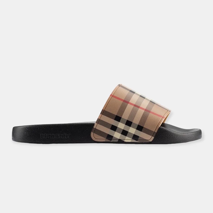 Dép Burberry Vintage Check Slides 8023965 đen be: Chất Anh Quốc thanh lịch 1 Dép Burberry Vintage Check Slides 8023965 đen be: Chất Anh Quốc thanh lịch