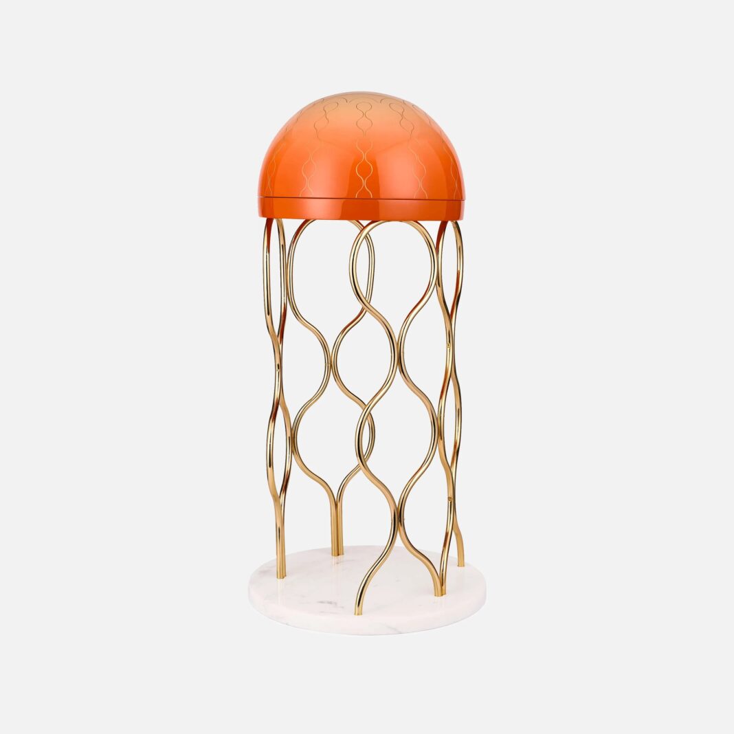 Giá đựng rượu Hải Vân: Tác phẩm sơn mài lấy cảm hứng từ vẻ đẹp của sứa biển