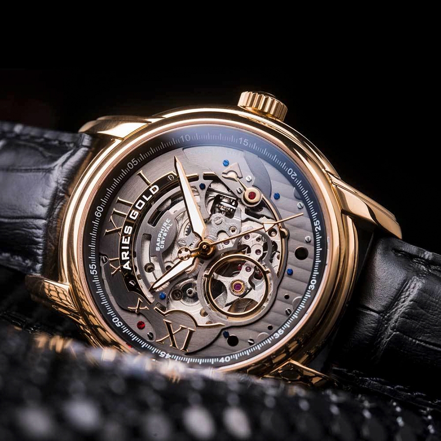 Aries Gold AG-G9005A G-BK – Chiếc đồng hồ cơ lịch lãm cho quý ông 3 Aries Gold AG-G9005A G-BK – Chiếc đồng hồ cơ lịch lãm cho quý ông