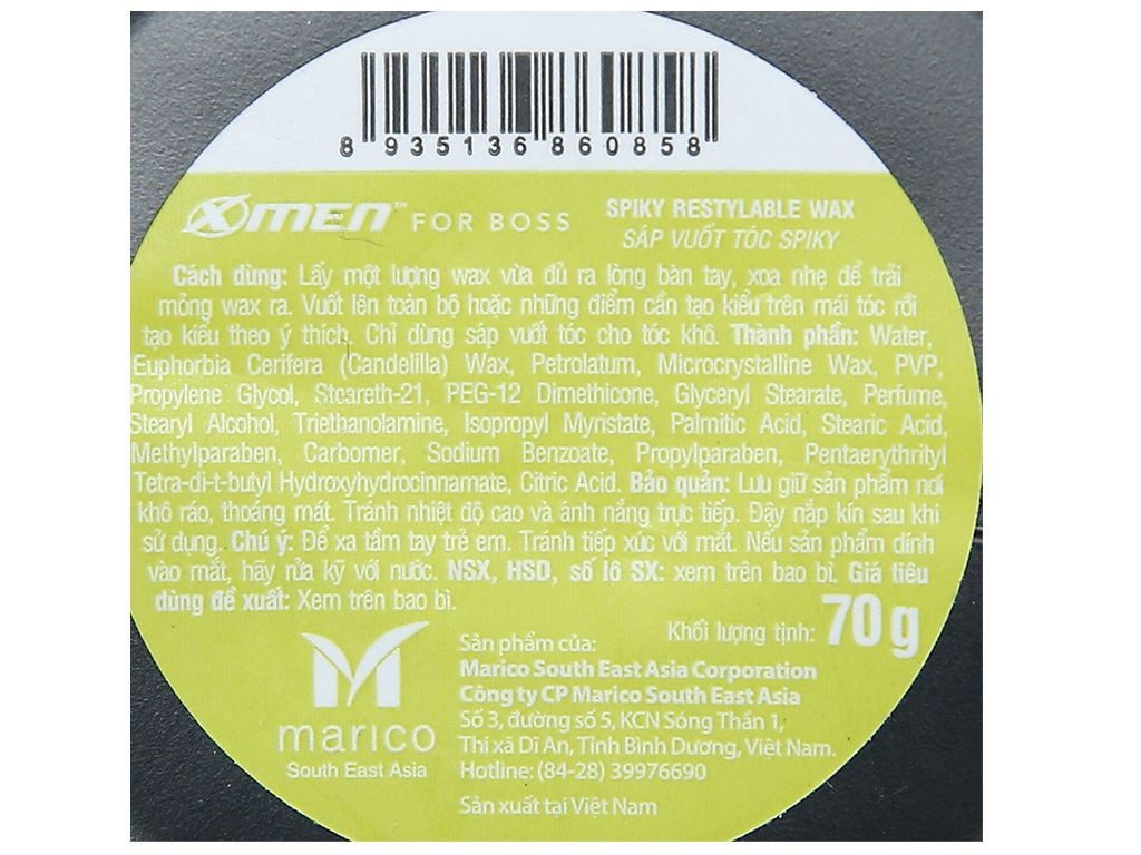 Sáp vuốt tóc X Men For Boss Spiky mang đến cho anh em điều gì?