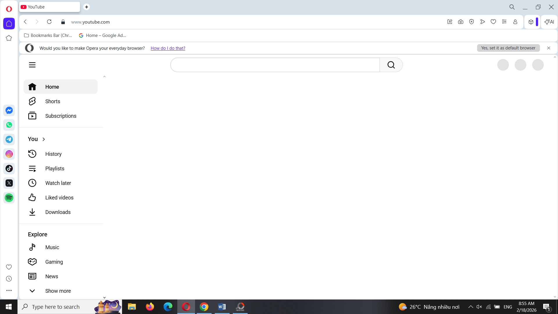 YouTube toàn cầu tê liệt: Trang chủ trắng xóa 1 YouTube toàn cầu tê liệt: Trang chủ trắng xóa