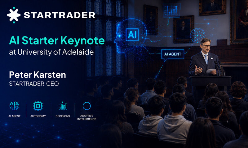 CEO STARTRADER – Peter Karsten đã có bài phát biểu ‘AI Starter Keynote’ tại Trường đại học Adelaide