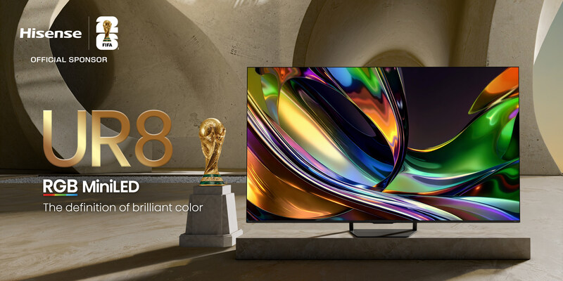 Hisense giới thiệu UR8 với màu sắc tự nhiên và chân thực, mang công nghệ RGB MiniLED thế hệ mới đến với nhiều gia đình hơn