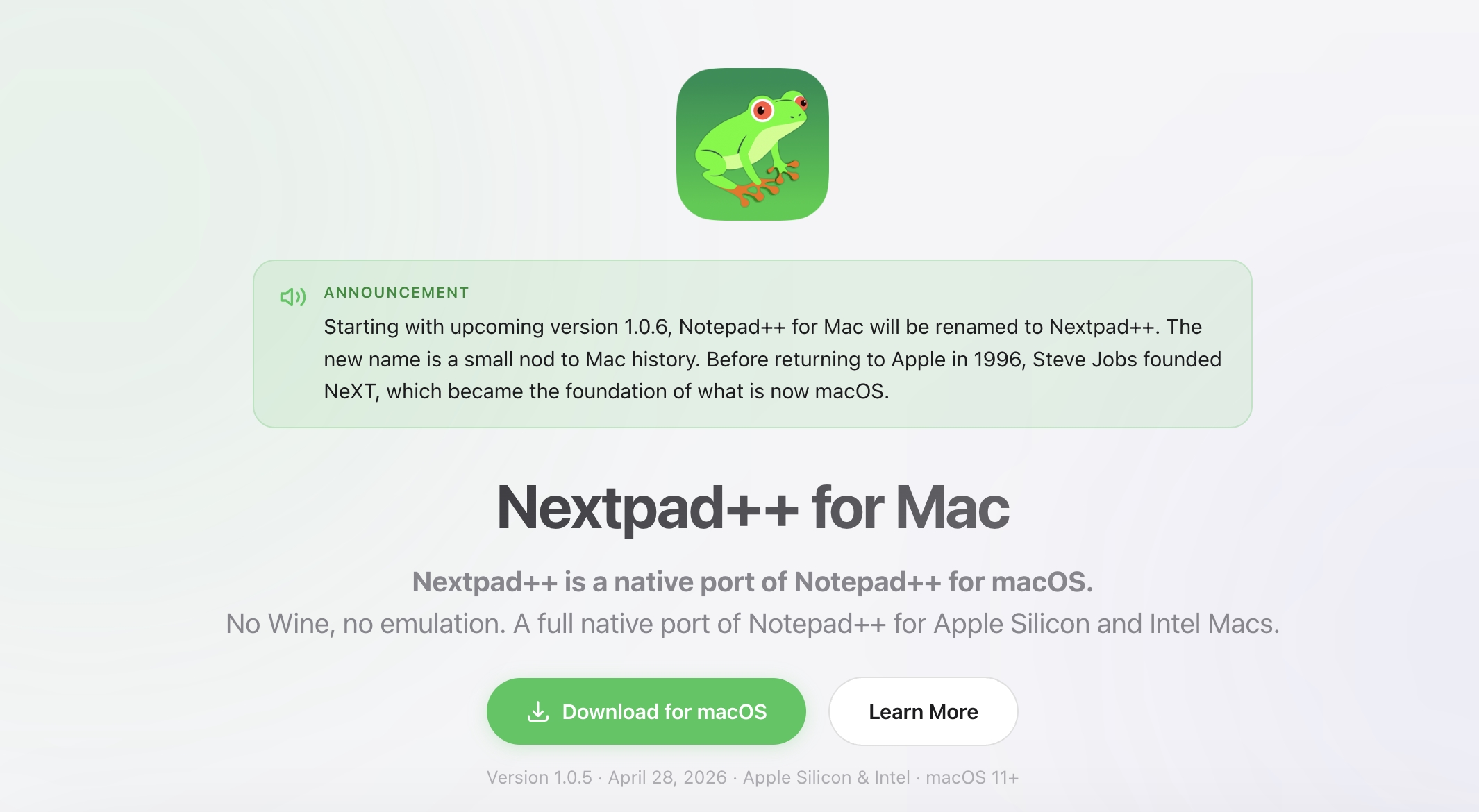 Cảnh báo Notepad++ trên Mac không phải là bản ‘chính chủ’