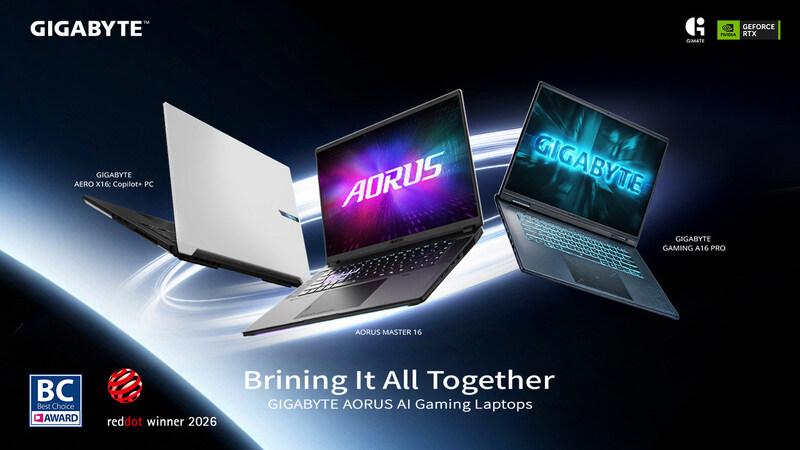 GIGABYTE ra mắt các mẫu laptop gaming AI đoạt giải thưởng, nâng cấp đột phá cho GiMATE tại COMPUTEX 2026