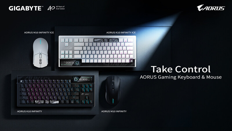 GIGABYTE ra mắt thế hệ gaming gearmới với bàn phím AORUS K10 INFINITY và chuột M10 INFINITY tại COMPUTEX 2026