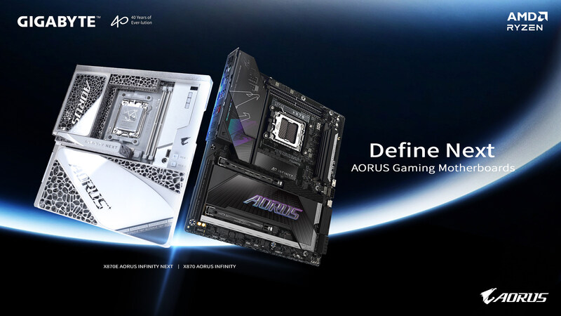 GIGABYTE ra mắt dòng bo mạch chủ AORUS INFINITY X870E và X870 nhân kỷ niệm 40 năm tại COMPUTEX 2026