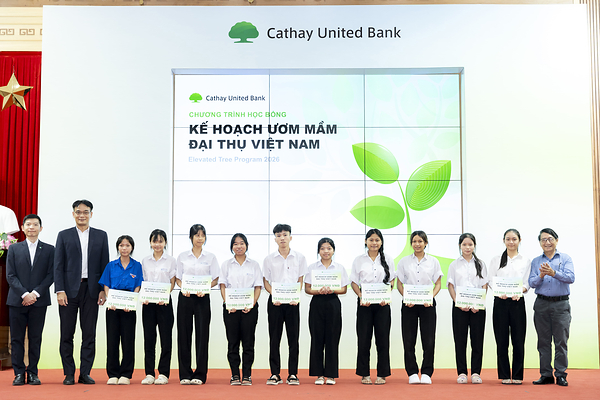 Cathay United Bank tăng cường phát triển thanh thiếu niên tại Việt Nam thông qua “Kế hoạch ươm mầm đại thụ” năm thứ 18 và giáo dục kiến thức tài chính