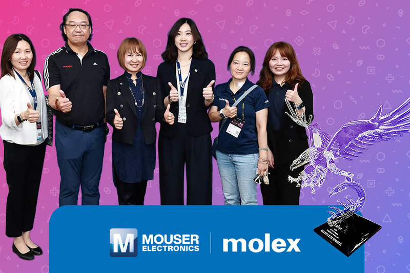 Mouser Nhận Giải Thưởng Nhà Phân Phối Qua Danh Mục Điện Tử Của Năm Khu Vực Châu Á – Thái Bình Dương Từ Molex Năm Thứ Tám Liên Tiếp