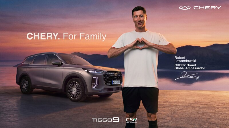 Robert Lewandowski góp mặt trong TVC thương hiệu mới của CHERY, hiện thực hóa triết lý “Vì gia đình”