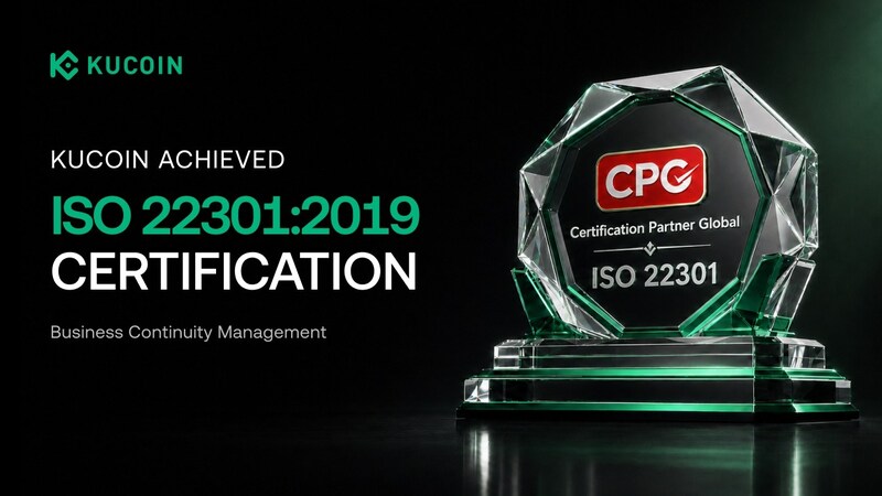 KuCoin tăng cường khả năng chống chịu vận hành thông qua chứng nhận ISO 22301:2019