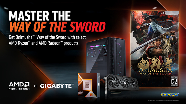 GIGABYTE hợp tác với AMD mang game “bom tấn” Onimusha: Way of the Sword đến với game thủ